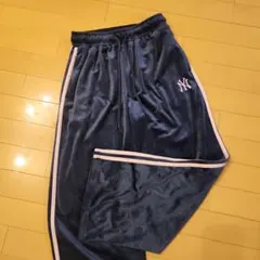 イージーパンツ ベロア素材 ライン