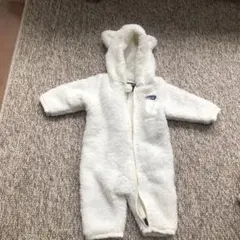 ノースフェイス ベビー ジャンプスーツ 6-12M／くま耳／フリース／美品