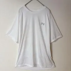 アンダーアーマー ビッグサイズ 無地 Tシャツ クルーネック 白 ユニセックス