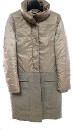 SEVENTY ダウンジャケット サイズ40 ベージュ/グレー
