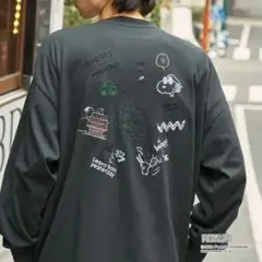 別注　 ピーナッツ 　スヌーピー 　オーバーサイズ　ロンTシャツ　長袖　Cのサムネイル