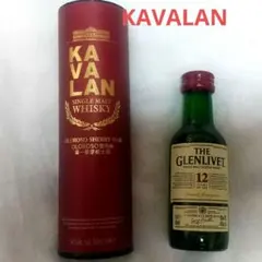 KAVALAN ウイスキー 、THE GLENLIVET ウイスキー各50mlのサムネイル