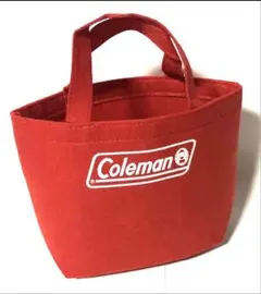 新品未使用☆ Coleman コールマン ☆レッド ミニ トートバッグ