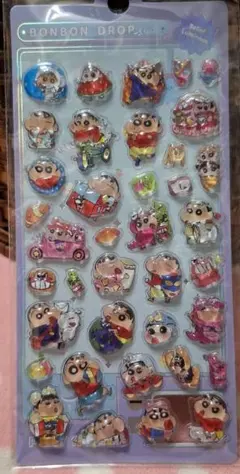 クレヨンしんちゃん★透明シール★ウォーター★ボンボン