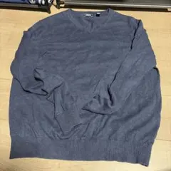 IZOD ダークブルー Vネックニット L/6のサムネイル