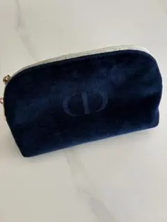 Dior ディオール ベロア ポーチ ネイビー ノベルティのサムネイル
