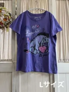 ディズニーストア　グラフィックプリントイーヨーTシャツL パープルのサムネイル