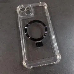 iPhone15Plus ケース クリア リング付き MagSafe対応