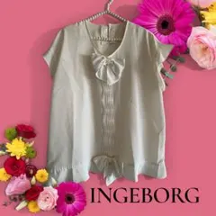 ピンクハウス INGEBORG リボン付き ノースリーブシャツ　白のサムネイル