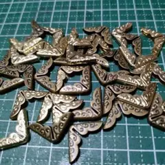 コーナーパーツ金具ゴールド＆アンティーク４０個セット