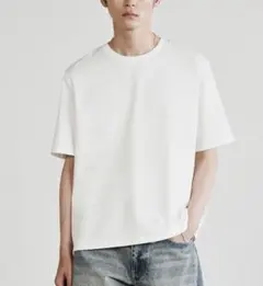 EXTRA FINE COTTON BASIC TEE ホワイト　M