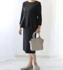 classicalelf ペプラム　スカートスーツ　ブラック　S