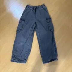 GU カーゴパンツ ブラック 140cmのサムネイル