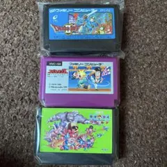 良品　ファミコン　コナミワイワイワールド、ドラクエ2、スパルタンX