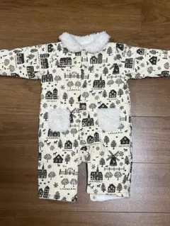 bebe キルトカバーオール ロンパース ジャンプスーツ 70 ボア 防寒