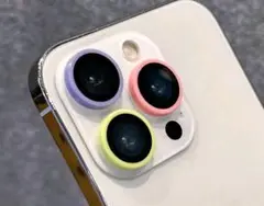 iPhone16用カラフルレンズ保護セット
