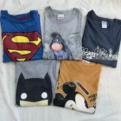 アメリカ古着　キャラクター　Tシャツ　5枚セット　アメコミ　CF Lサイズ