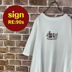 大人気　Disney キャラクタープリント　デザインTシャツ