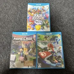 Wii U ゲーム 3本セット★マイクラ★マリオカート★スマブラ