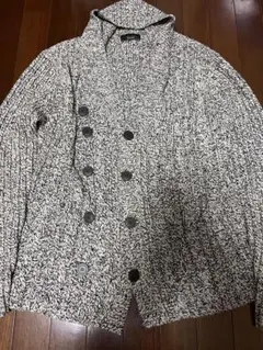 ZARA MAN ザラ ガウン ニットカーディガン ツイード