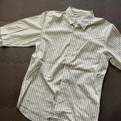 ユニクロ エクストラファインコットンブロードストライプシャツ ボタンダウンカラー