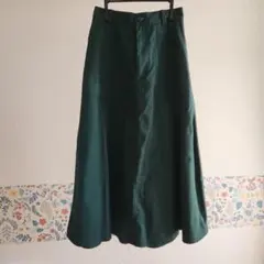 【お値下げ】niko and…ダークグリーン フレアスカートM