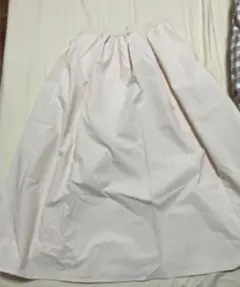 ユニクロ　ロングスカート　白　Lサイズ