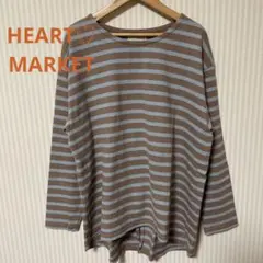 後ろスリットボーダーT♡ハートマーケット♡