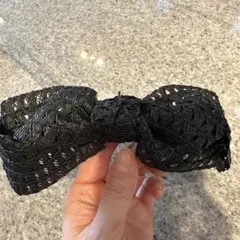 ブラックリボンヘアアクセサリーのサムネイル