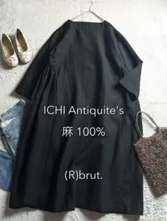 レア！ICHI Antiquités レッド 半袖ワンピース - メルカリ