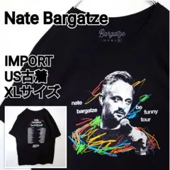 古着 人物T Nate Bargatze 黒 ゆるダボ ビッグシルエット
