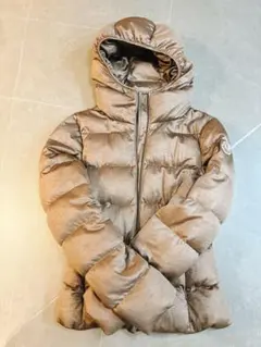 MONCLER フード付きダウンジャケット ブラウン