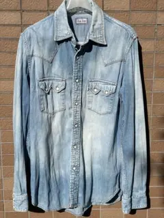 BLUE BLUE デニムウエスタンシャツ サイズ4 XL HRM
