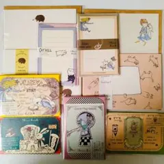 アリス・イン・ワンダーランド、猫 レターセット　 Shinzi Katoh