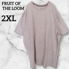 FRUIT OF THE LOOM 【2XL 】オーバーサイズTシャツ グレー