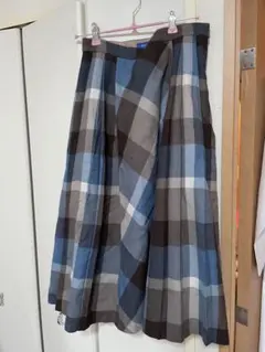 BLUE LABEL CRESTBRIDGE チェック柄 フレアスカート 38のサムネイル