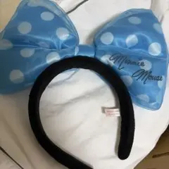 ミニーマウス 水玉リボンカチューシャ