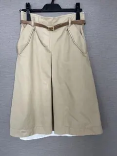 キャメル色スカート　ベルト付きのサムネイル