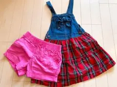 Oshkosh 120cm ジャンパースカート ショートパンツ ２点セット