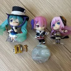 初音ミク 巡音ルカ　リゼロ　ラム　ミニフィギュア セット