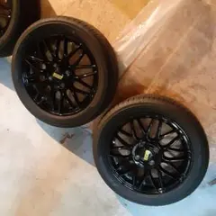 15インチ ブラックホイール2本セットその2