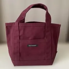 【未使用品】marimekkoマリメッコ トートバッグ キャンパス ボルドー