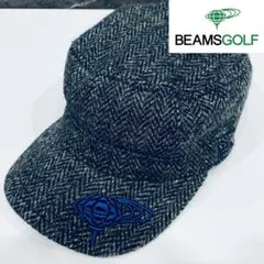 新品ビームス×ニューエラ×ハリスツイード　サイズ調整が可能な誰でも被れるキャップ