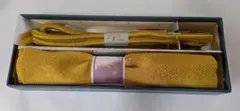 【未使用・美品】華美衣 正絹 帯揚げ 帯締め セット ゴールド 和装小物