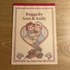 Raggedy Ann & Andy Fax Letter Padのサムネイル
