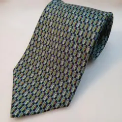 ピエールカルダン ネクタイ ゴルフバッグ柄 ネイビー シルク フランス製