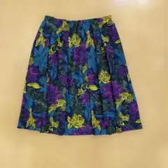 お値下げジョルジュレッシュGEORGES RECH　柄物フレアスカート　40号