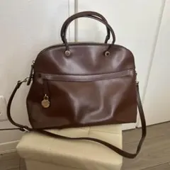 【正規品】美品　FURLA ハイパーM バッグ　ブラウン
