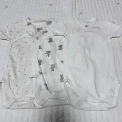 PETIT BATEAU ロンパース 3枚セット 6m/67cm