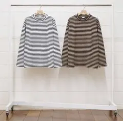 UNUSED 19AW ロングスリーブボーダーTシャツのサムネイル